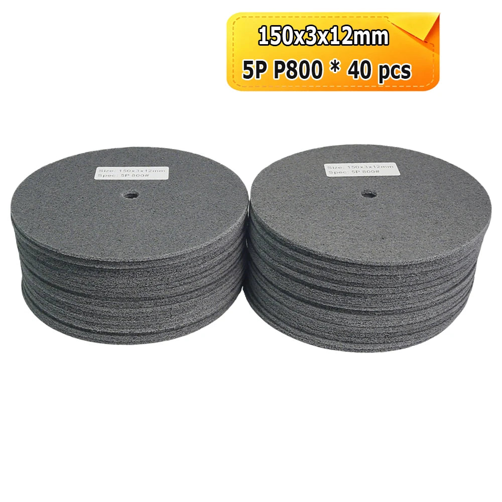 6"/150mm Ultra-thin Nylon Fiber Polishing Wheel Stainless Steel Weld Groove Grinding Angle Grinder Grinding Disc
