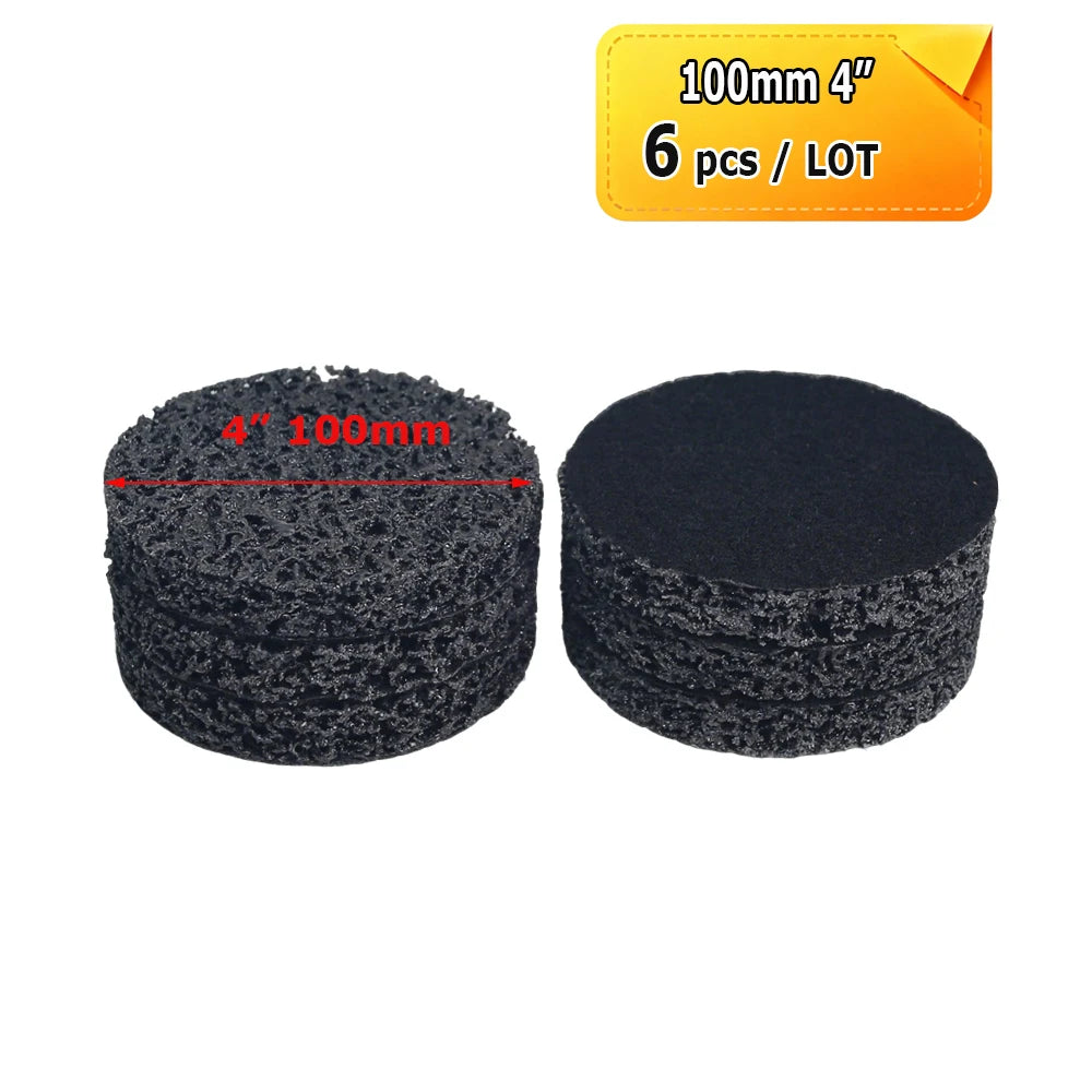 3" - 7" Weld Joint Cleaning Grinding Wheel Rust Paint Removal Poly Strip Disc Air Sander Pad
