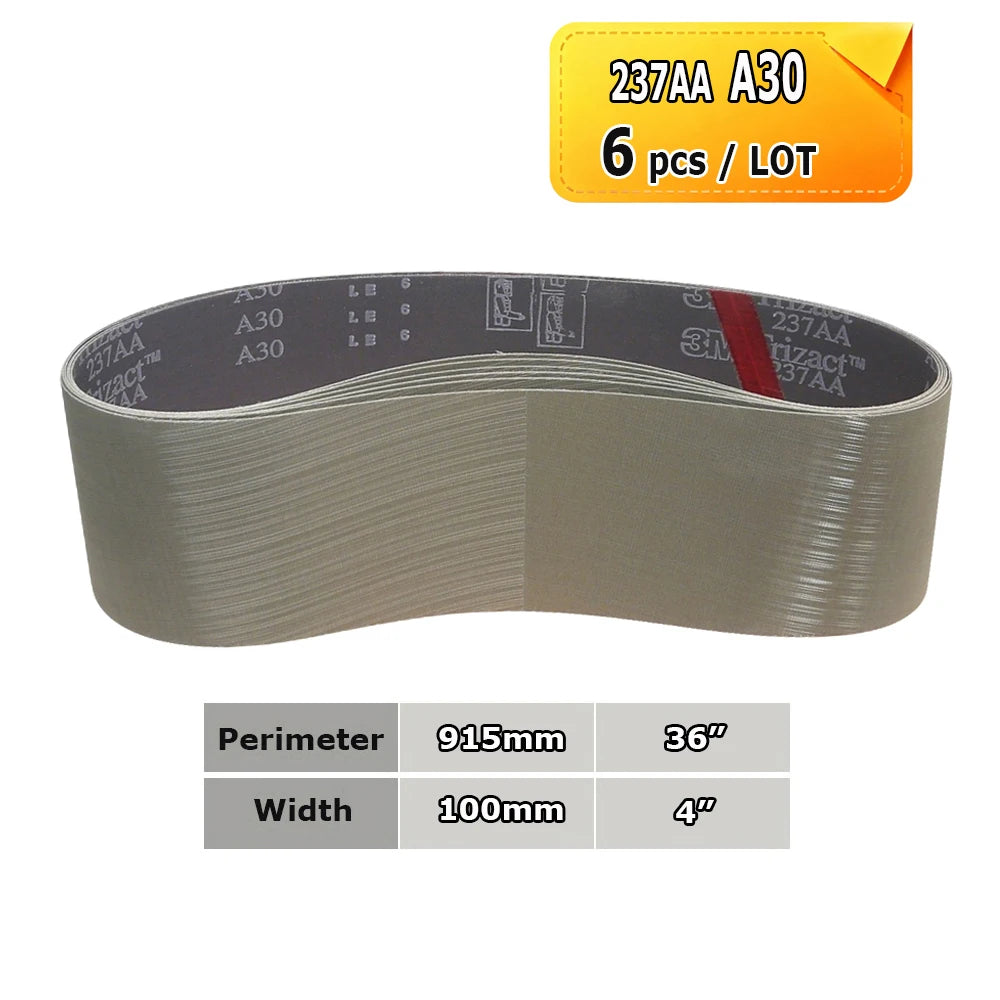 915x100mm Abrasive Sanding Belts 4"x36" Polishing Bands, Non-woven Nylon Fiber, Wool Felt, 305EA A3 A5, 237AA A6 A16 A30 A65