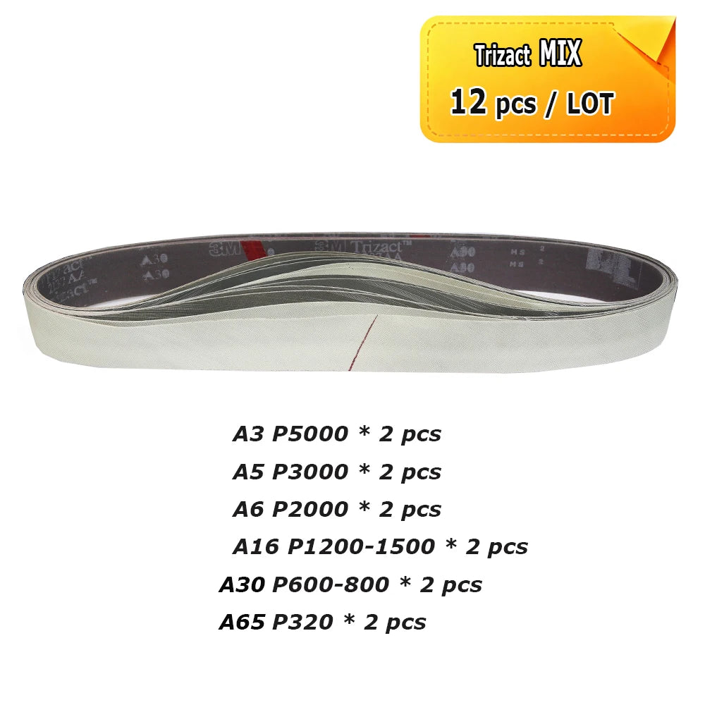 2x48" Grinder Polishing Belts 1220x50mm Sanding Bands, Non-woven Nylon Fiber, Wool Felt, 305EA A3 A5, 237AA A6 A16 A30 A65