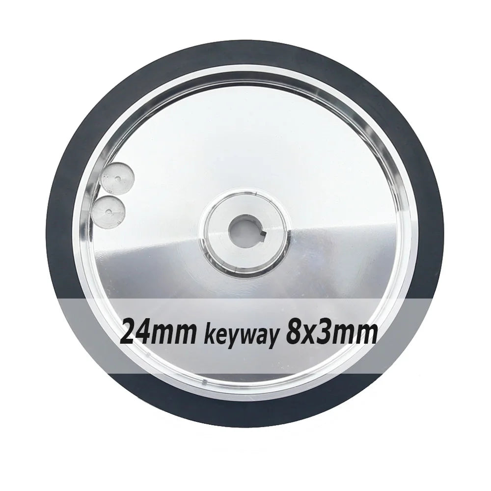 300x50mm Solid Rubber Contact Wheel 12"x2" Sanding Belt Grinder Sander Drive Idler wheel