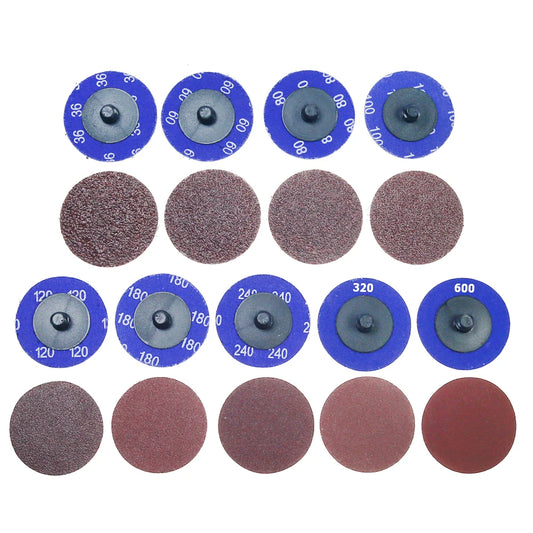 100 pcs/bag A/O Torque Sanding Discs P36-P600 for Metal Deburring Grinding Polishing Drill Die Grinder Air Polisher Tools