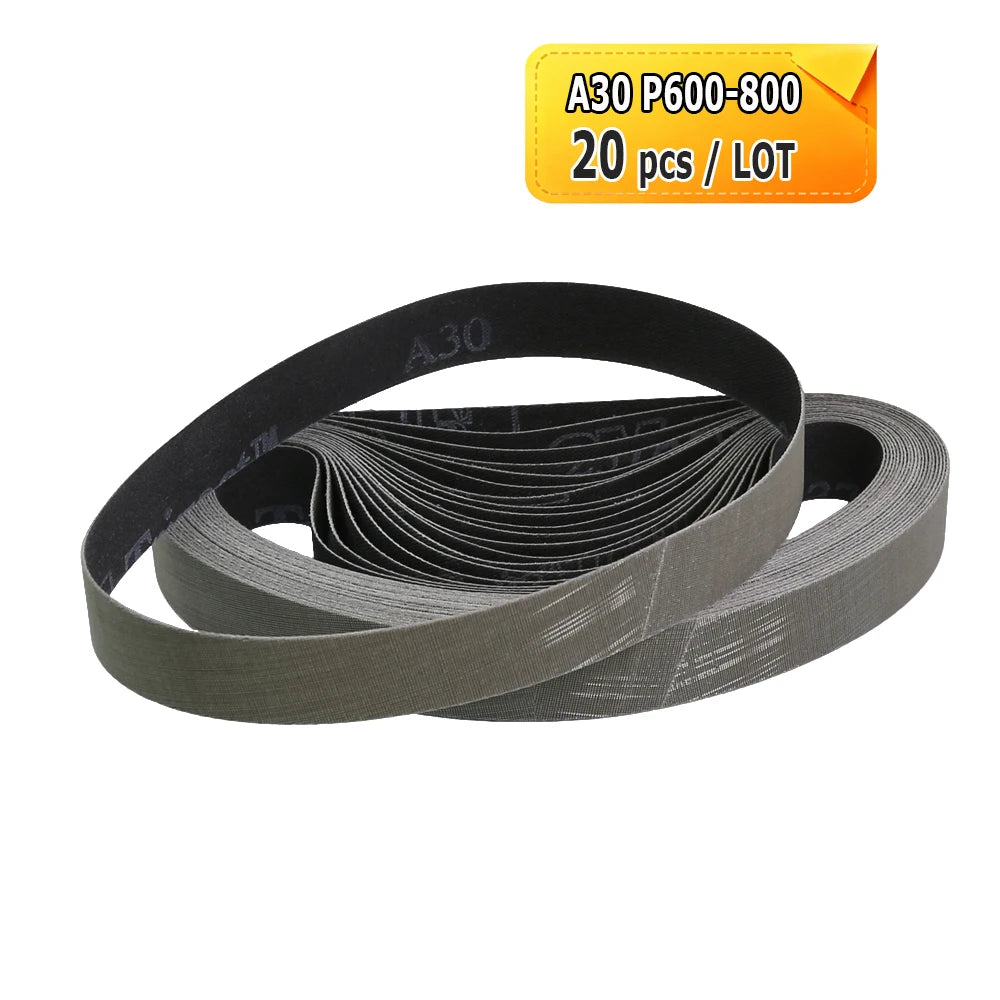 20 pcs 4/5"x18" Abrasive Sanding Band 457x20mm Trizact A5 A16 A30 A65 A160 Belt Sander EBC457 TFL-A457 Accessories