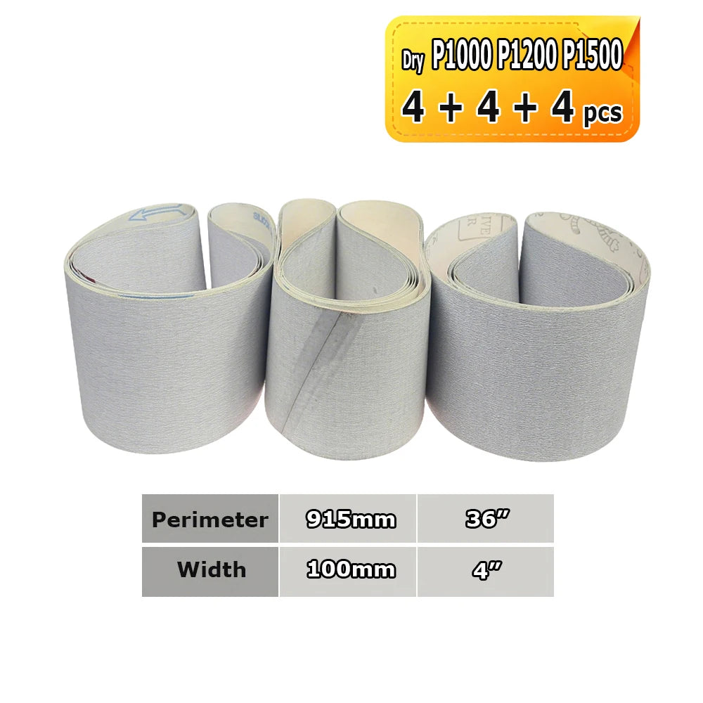 915x100mm Abrasive Sanding Belts 4"x36" Sander Bands Zirconia Ceramic Aluminum Oxide for Metal Grinding Woodworking Polishing