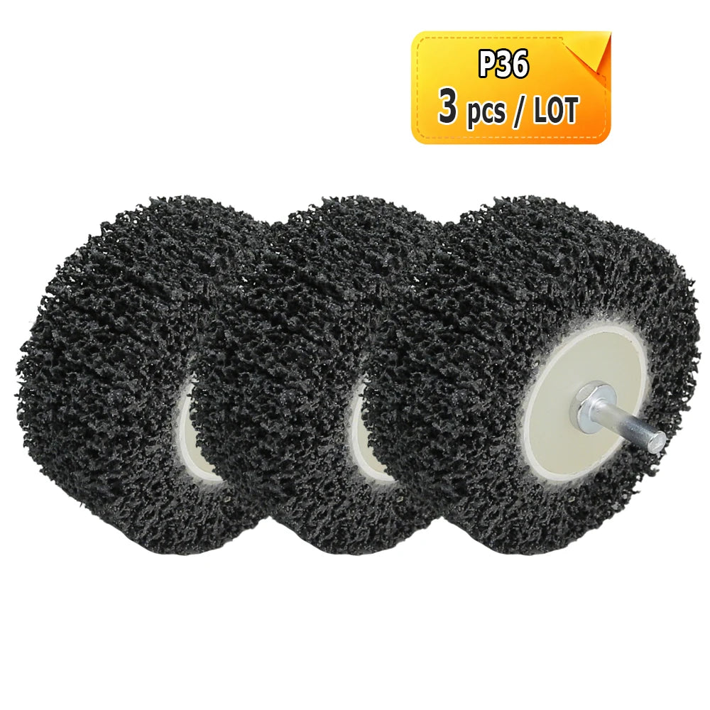 120x50mm M14 Non-woven Polishing Drum Wheel Angle Grinder Abrasive Grinding Wheel for Stainless Steel Finish