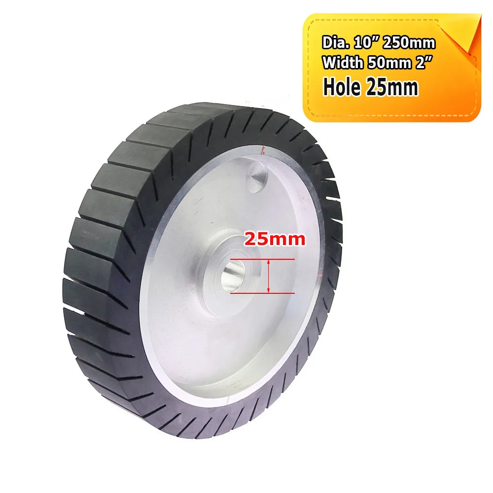 250x50mm 10” Expander Wheel Rubber Polishing Wheel working with 790x50mm Sanding Sleeves Bench Grinder Engines Motor Part
