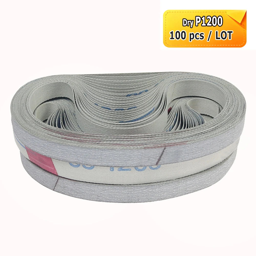 330x10mm Sanding Bands Belts Mini Portable Belt Sander Grinder Accessories AO ZA Non-woven Nylon for Metal Wood Polishing