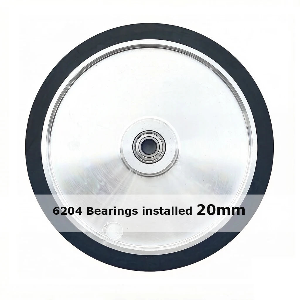 14"x2" Solid Rubber Contact Wheel 90A 70A 55A 350x50mm Belt Grinder Sander Tracking Idler wheel