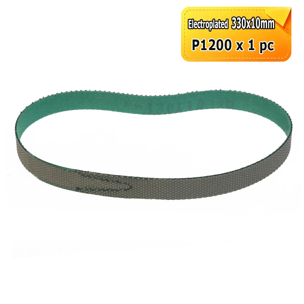 1 piece 330x10mm Electroplated Diamond Abrasive Sanding Belt for Grinding Polishing Glass Ceramics Gemstones Polysilicon