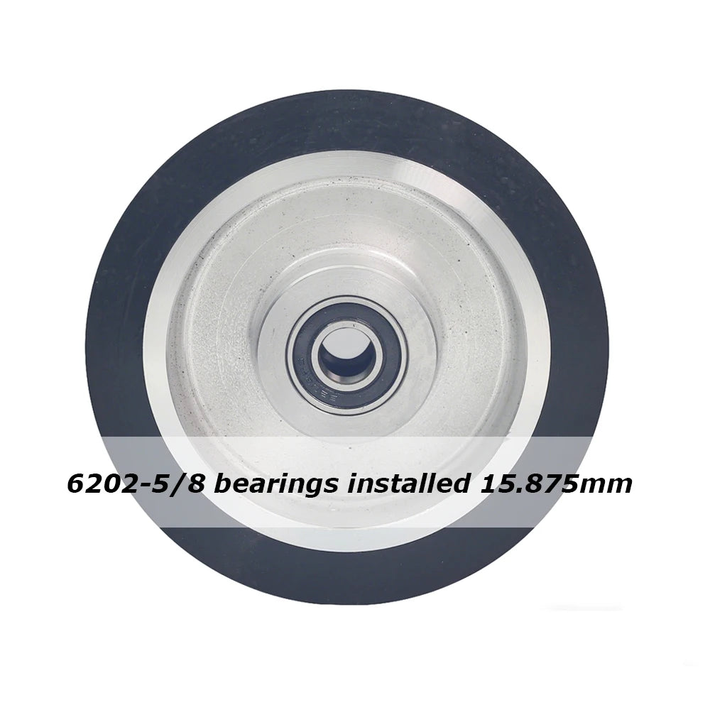 1 piece Dia.150mm*50mm Rubber Wheel Belt Grinder Contact Idler Active Wheel 6"x2" Sander Part