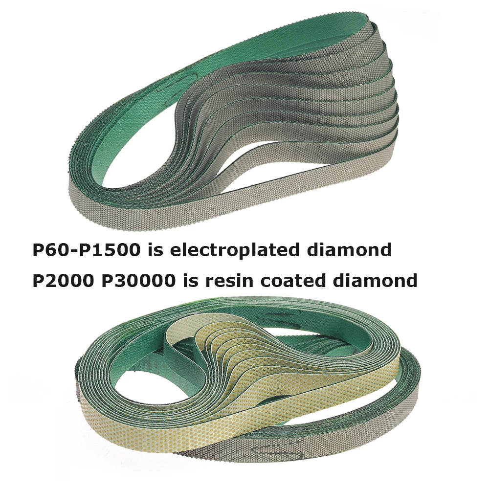 1 piece 1/2"x18" Diamond Sanding Belt 457x13mm Abrasive Band P60-P3000 for Stone Glass Finish
