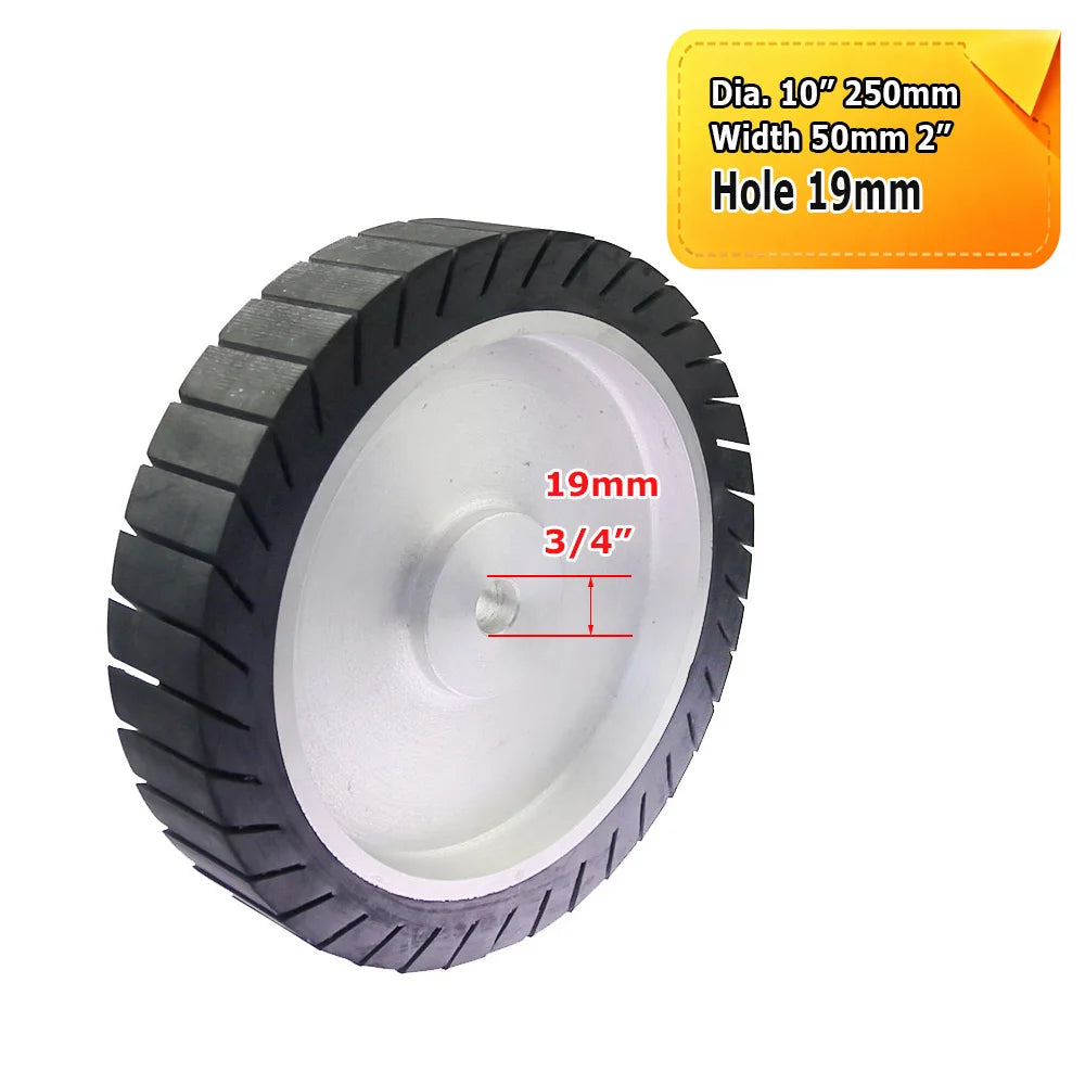 250x50mm 10” Expander Wheel Rubber Polishing Wheel working with 790x50mm Sanding Sleeves Bench Grinder Engines Motor Part