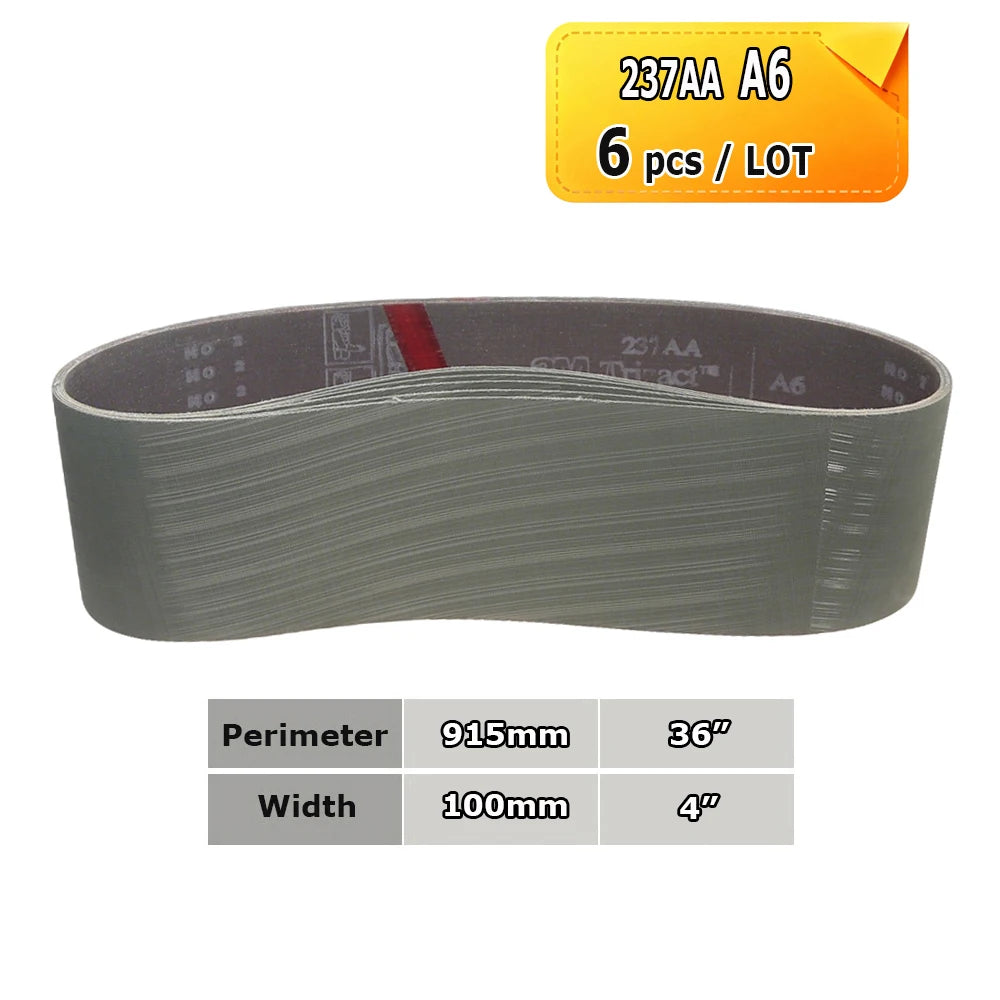 915x100mm Abrasive Sanding Belts 4"x36" Polishing Bands, Non-woven Nylon Fiber, Wool Felt, 305EA A3 A5, 237AA A6 A16 A30 A65