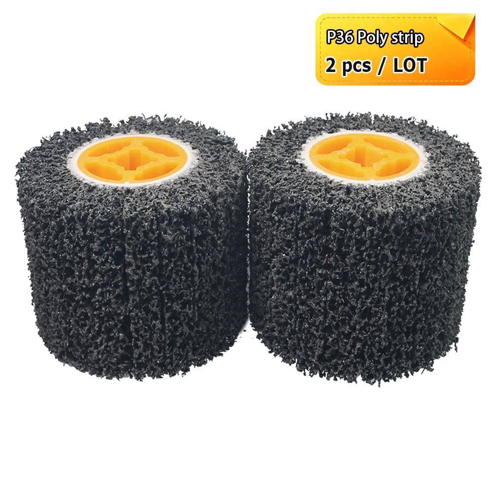 120x100x19mm Drum Polishing Wheel Stainless Steel Wire drawing Brush - Non-woven, Poly Strip, Felt, Cotton, Steel Wire,Hemp