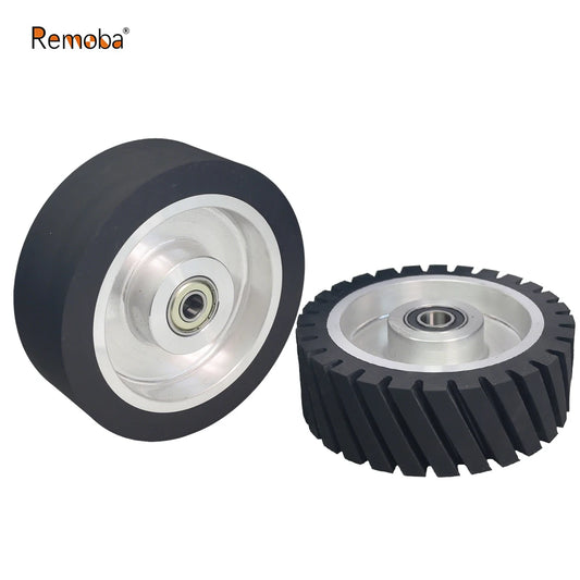 1 piece Dia.150mm*50mm Rubber Wheel Belt Grinder Contact Idler Active Wheel 6"x2" Sander Part