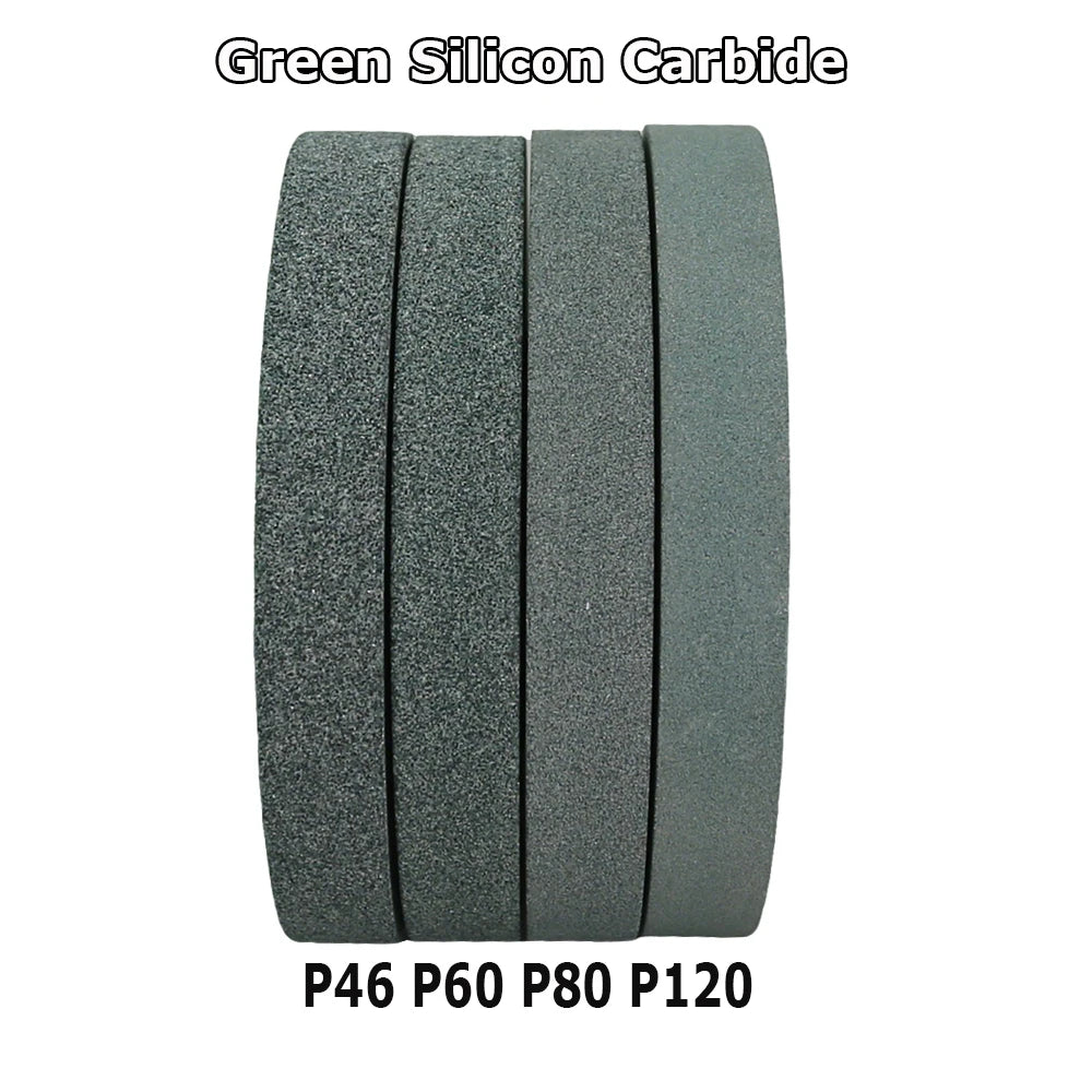 1 pc 150x20x32-12.7mm Green SiC Grinding Wheel Ceramic Abrasive Stone for Carbide Glass Brass Aluminum Polishing Finishing
