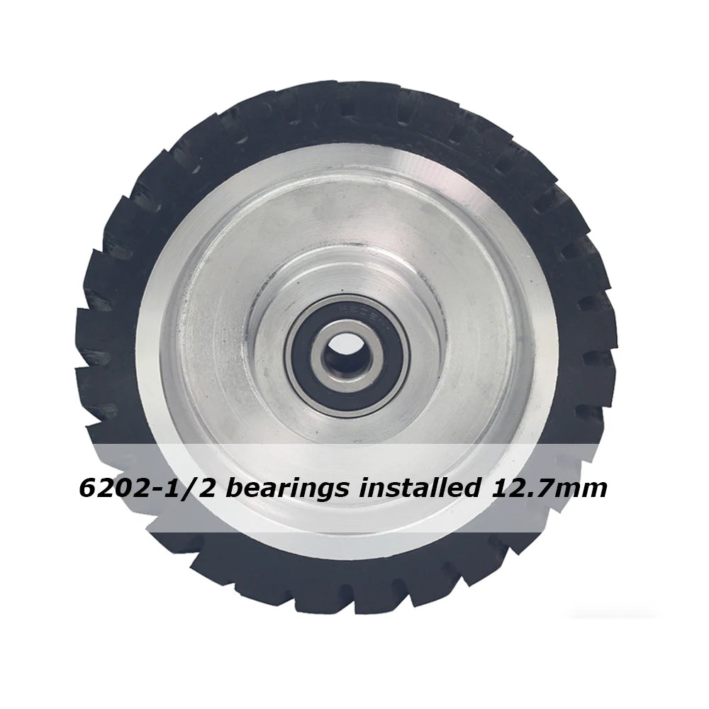 1 piece Dia.150mm*50mm Rubber Wheel Belt Grinder Contact Idler Active Wheel 6"x2" Sander Part