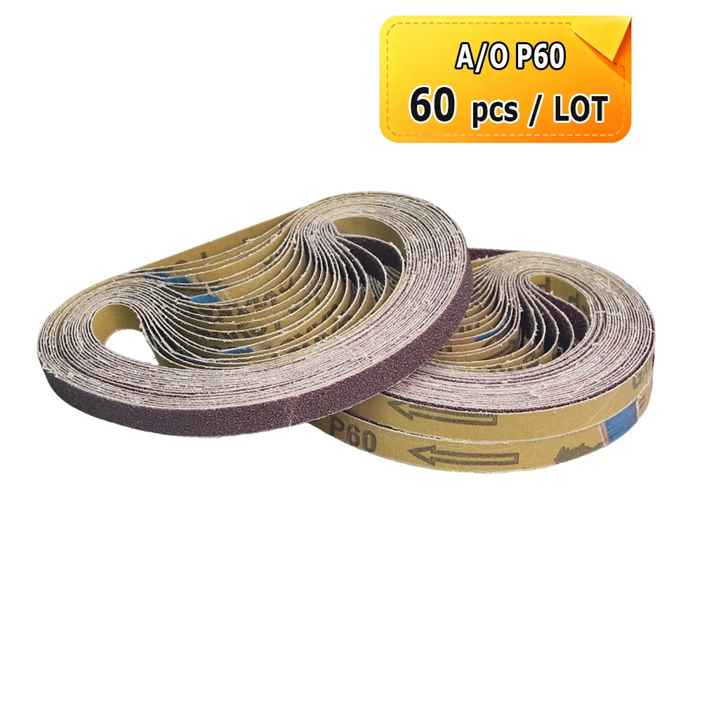 1/2 x 18" Sanding Belt 457x13mm Abrasive Grinding Belts Zirconia P40 - Aluminum Oxide P1200, A3 - A65, Non-woven Nylon Fiber