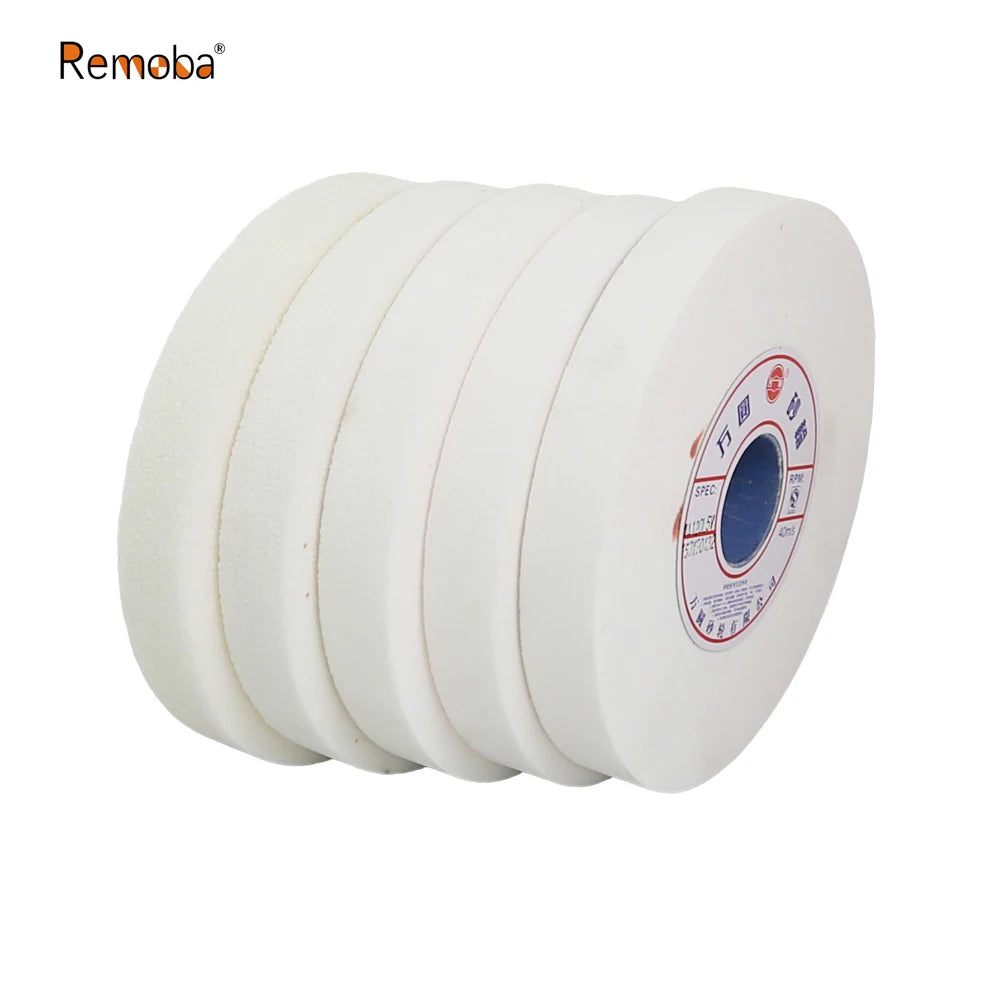 1 pc 150x20x32mm White Fused Alumina Grinding Wheel for Deburring and Finishing HSS Hardened Steel Alloy Steel High-Carbon Steel