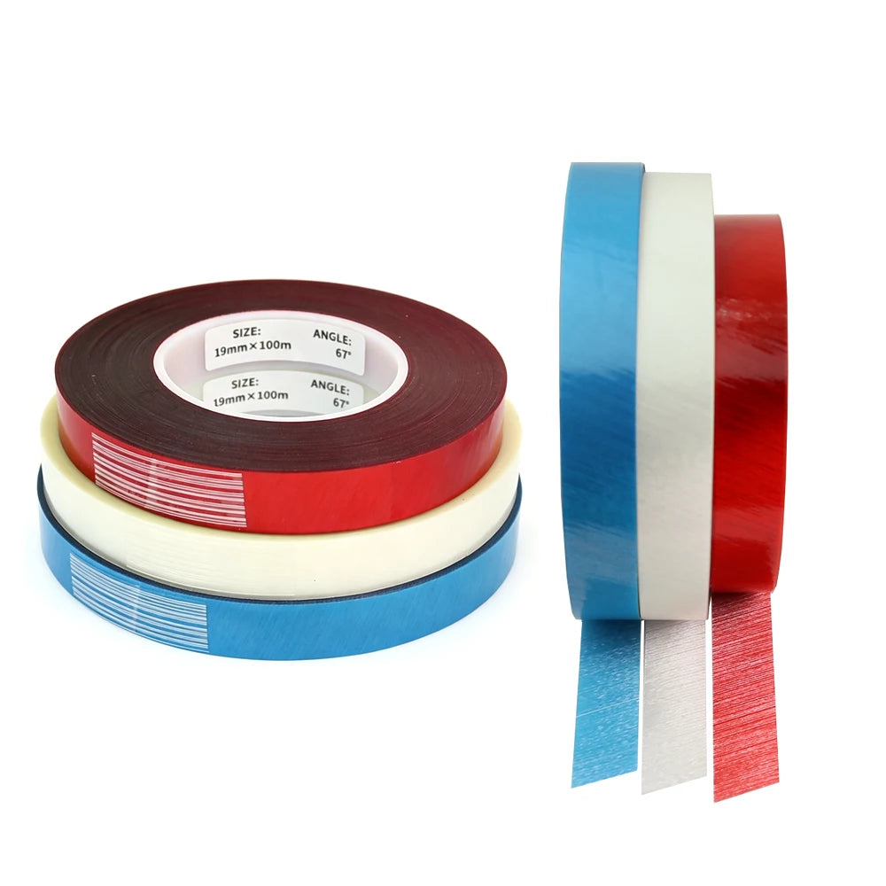 100M/Roll 19mm 67° Sanding Belt Splice Joint Tape Abrasive Band Connector Tape