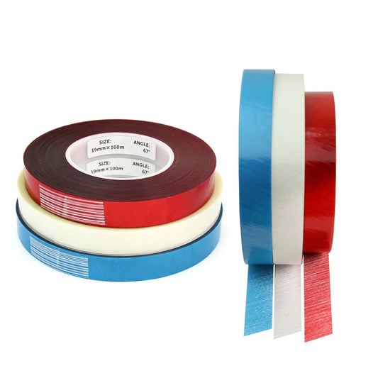 100M/Roll 19mm 67° Sanding Belt Splice Joint Tape Abrasive Band Connector Tape