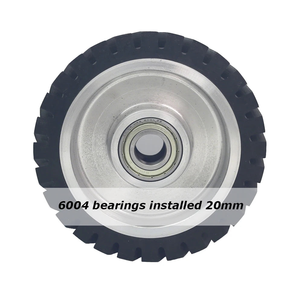1 piece Dia.150mm*50mm Rubber Wheel Belt Grinder Contact Idler Active Wheel 6"x2" Sander Part
