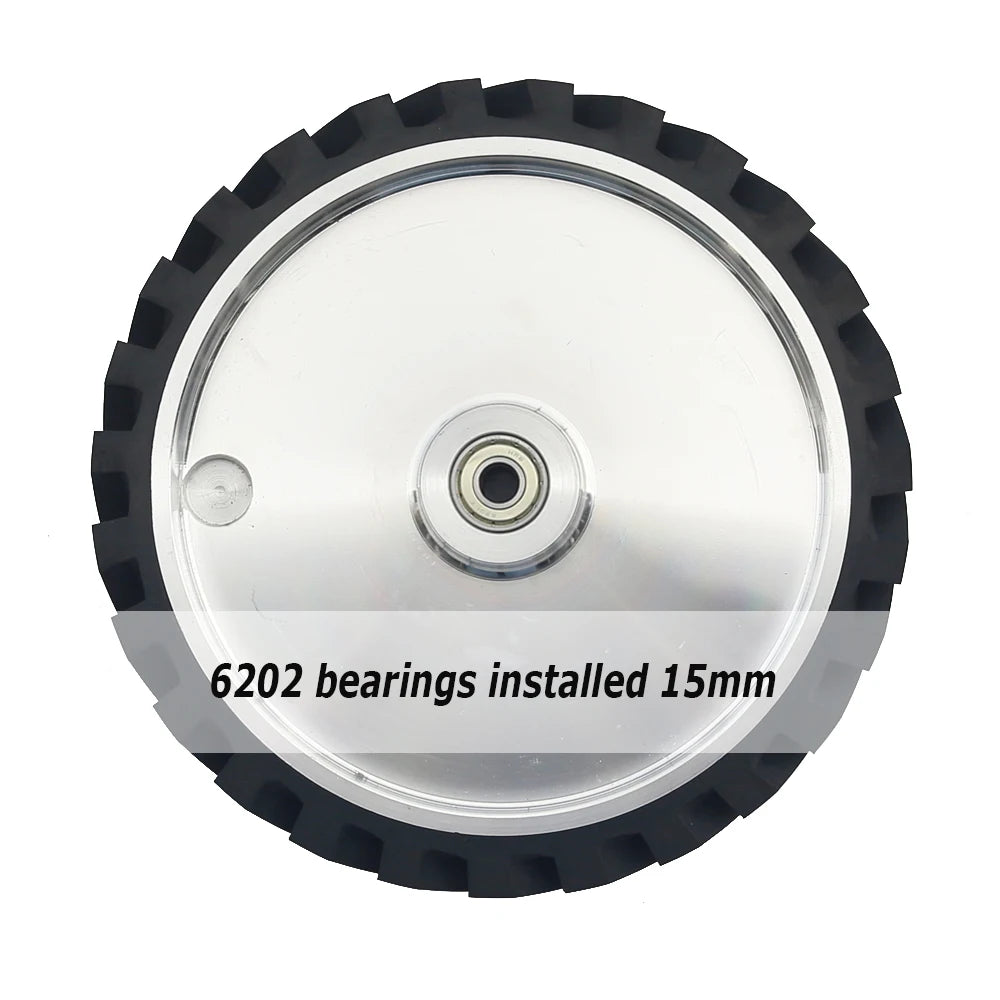 10“/12”/14“ Belt Grinder Contact Wheel 250/300/350mmx50mm Rubber Coated Wheel DIY Sander Parts