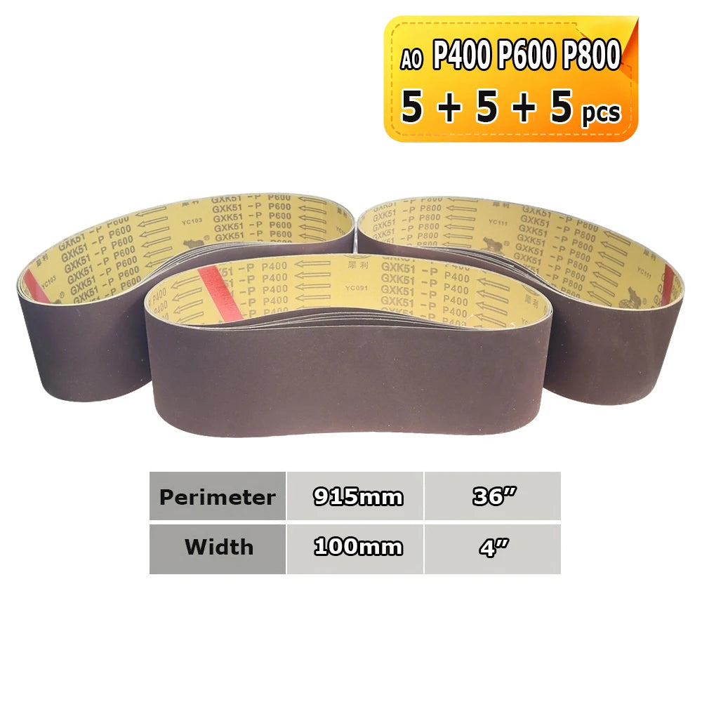 915x100mm Abrasive Sanding Belts 4"x36" Sander Bands Zirconia Ceramic Aluminum Oxide for Metal Grinding Woodworking Polishing