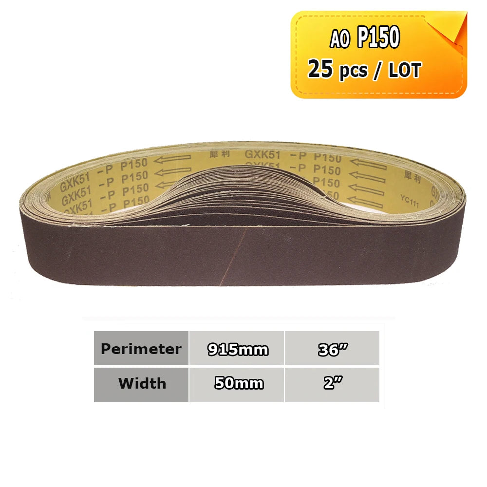 915x50mm Sanding Belts 2x36" Belt Grinder Abrasive Bands 291x50mm Wheel Sleeves for Knife Hard Metal Grinding Wood Polishing