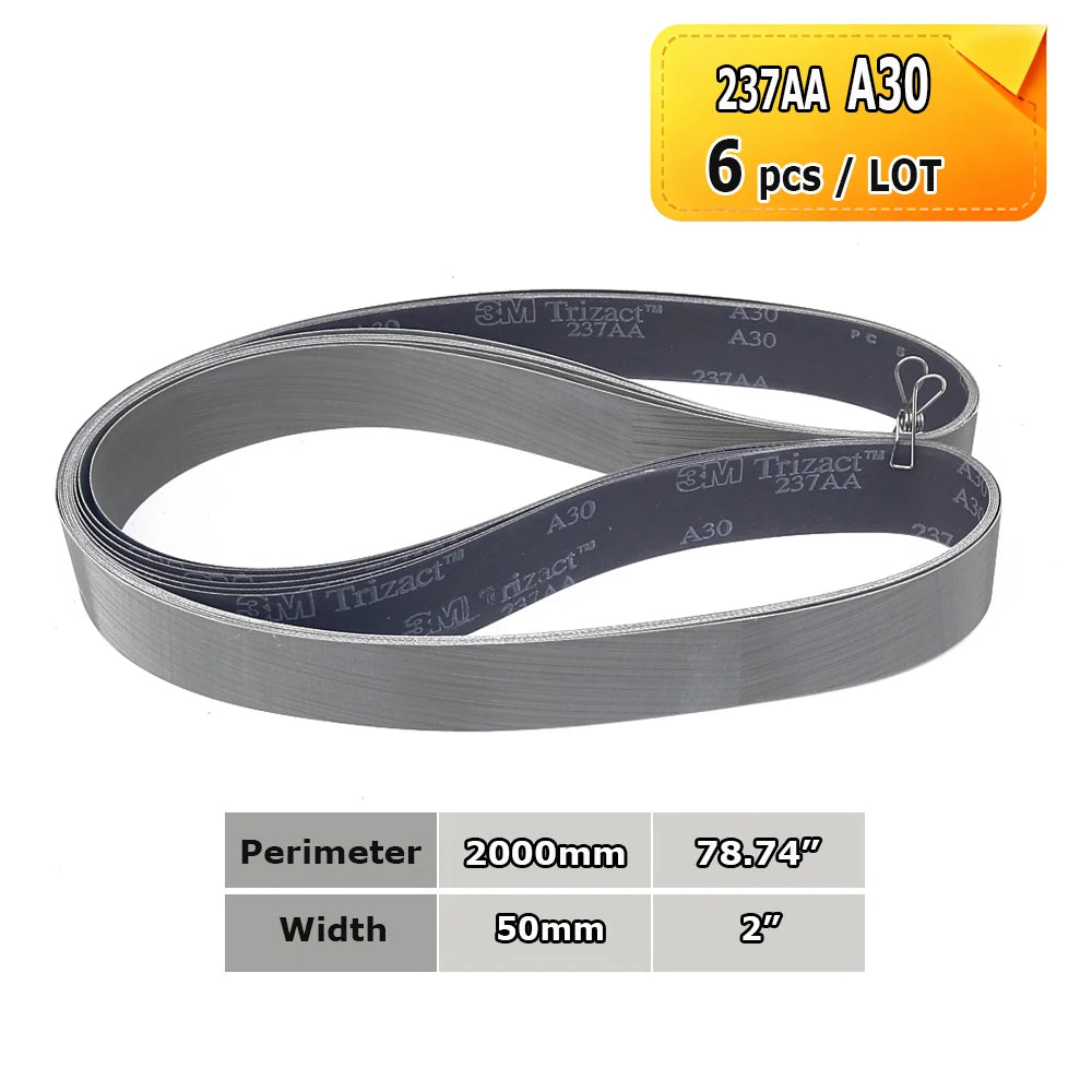 2000x50mm Polishing Sanding Belts Belt Grinder Accessories, Non-woven Nylon Fiber, Wool Felt, 305EA A3 A5, 237AA A6 A16 A30 A65