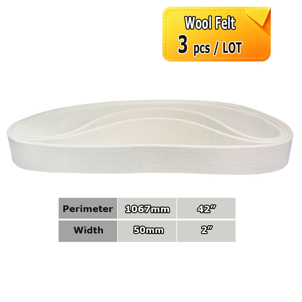 2" x 42" Sanding Belt Sander Knife-Making P40-P800 BORA 5 Ceramic Aluminum Oxide Felt Abrasive Grinding Polishing Bands