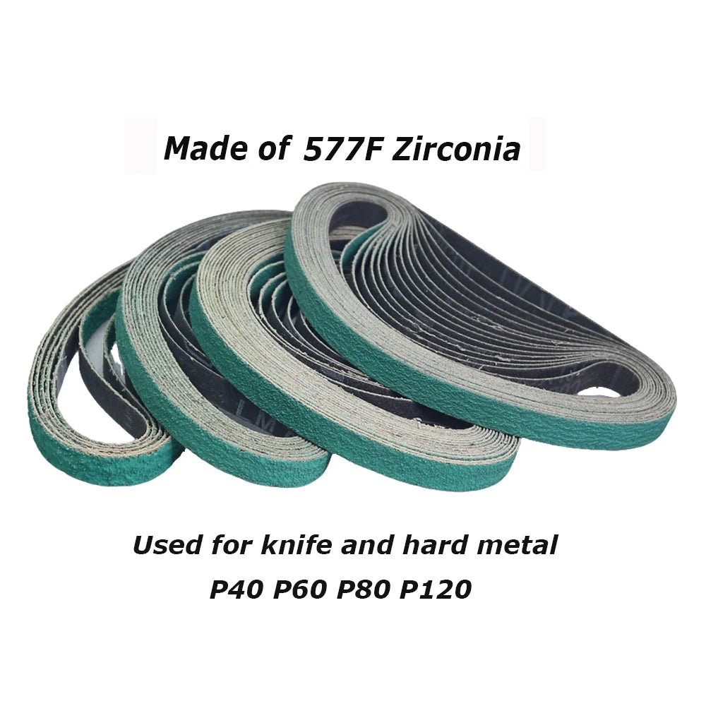 1/2 x 18" Sanding Belt 457x13mm Abrasive Grinding Belts Zirconia P40 - Aluminum Oxide P1200, A3 - A65, Non-woven Nylon Fiber