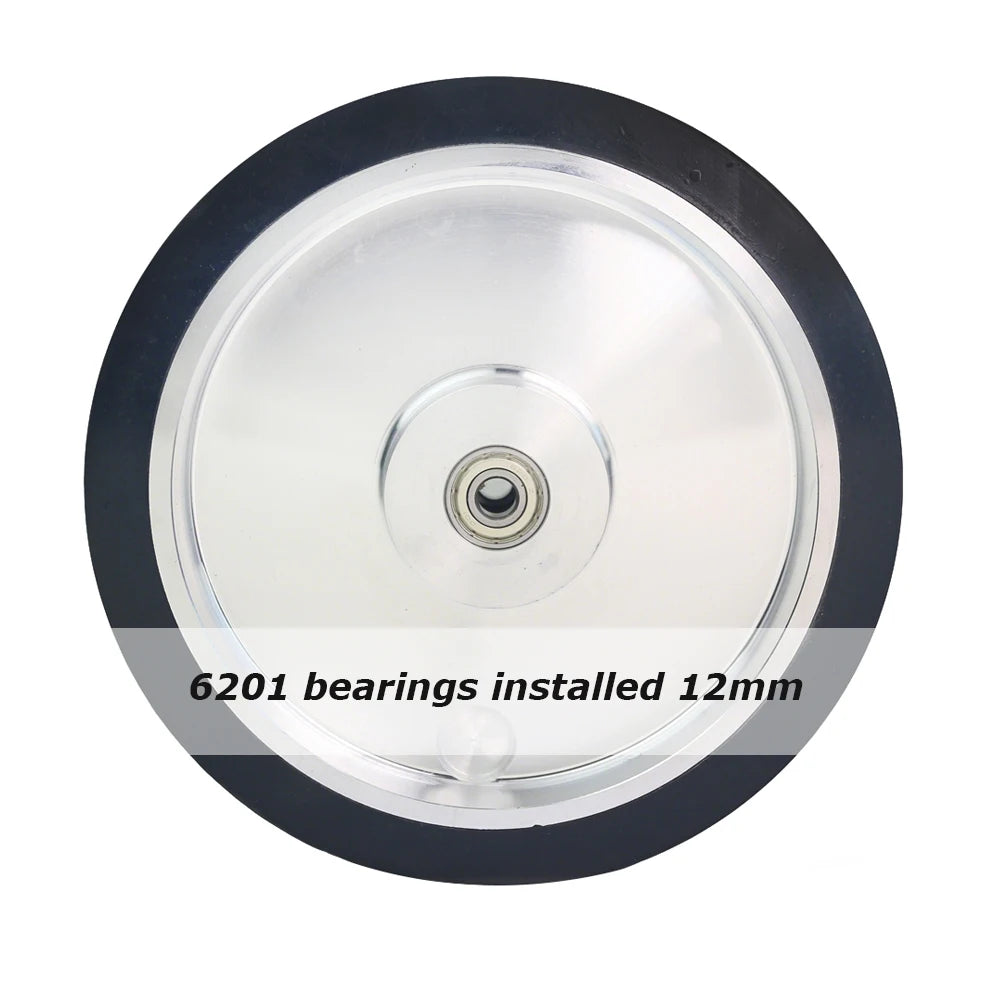 1 piece 10"*2" Rubber Contact Wheel 250x50mm Blet Grinder Idler Wheel Sanding Bands Polishing Wheel