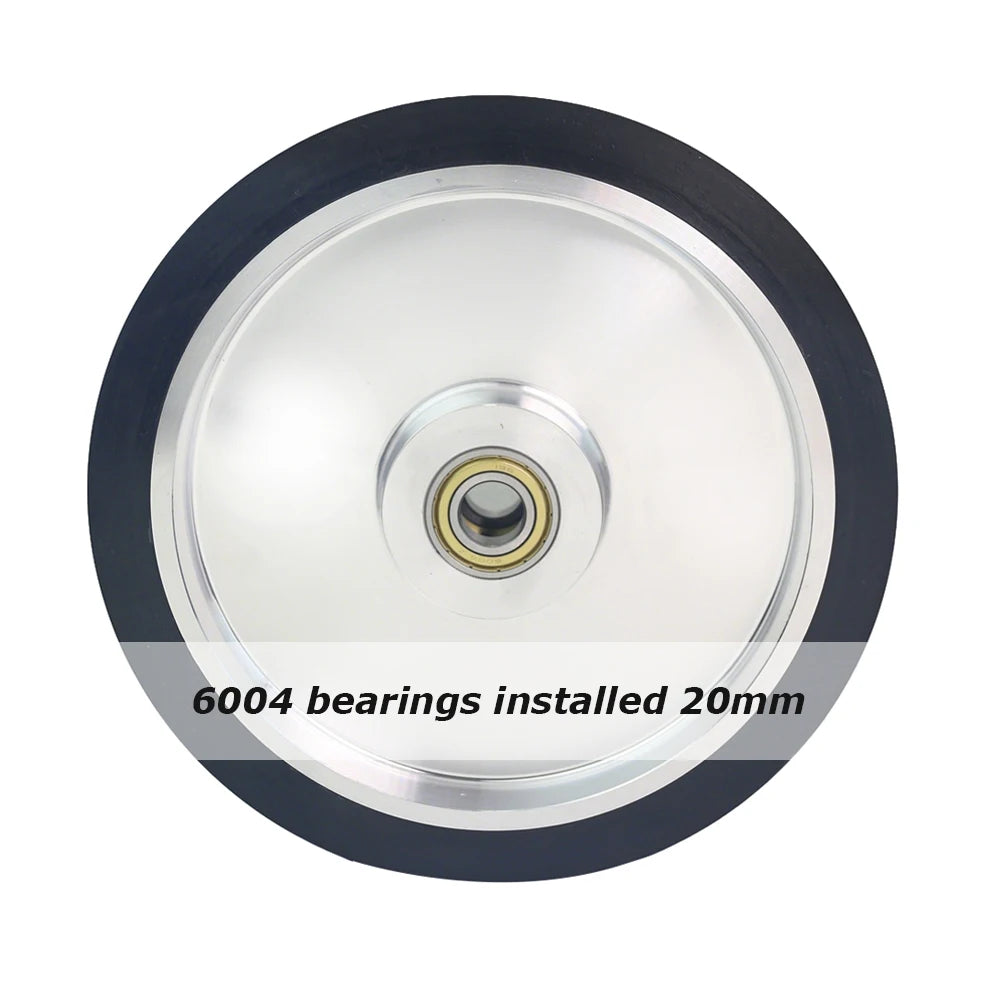 1 piece 10"*2" Rubber Contact Wheel 250x50mm Blet Grinder Idler Wheel Sanding Bands Polishing Wheel