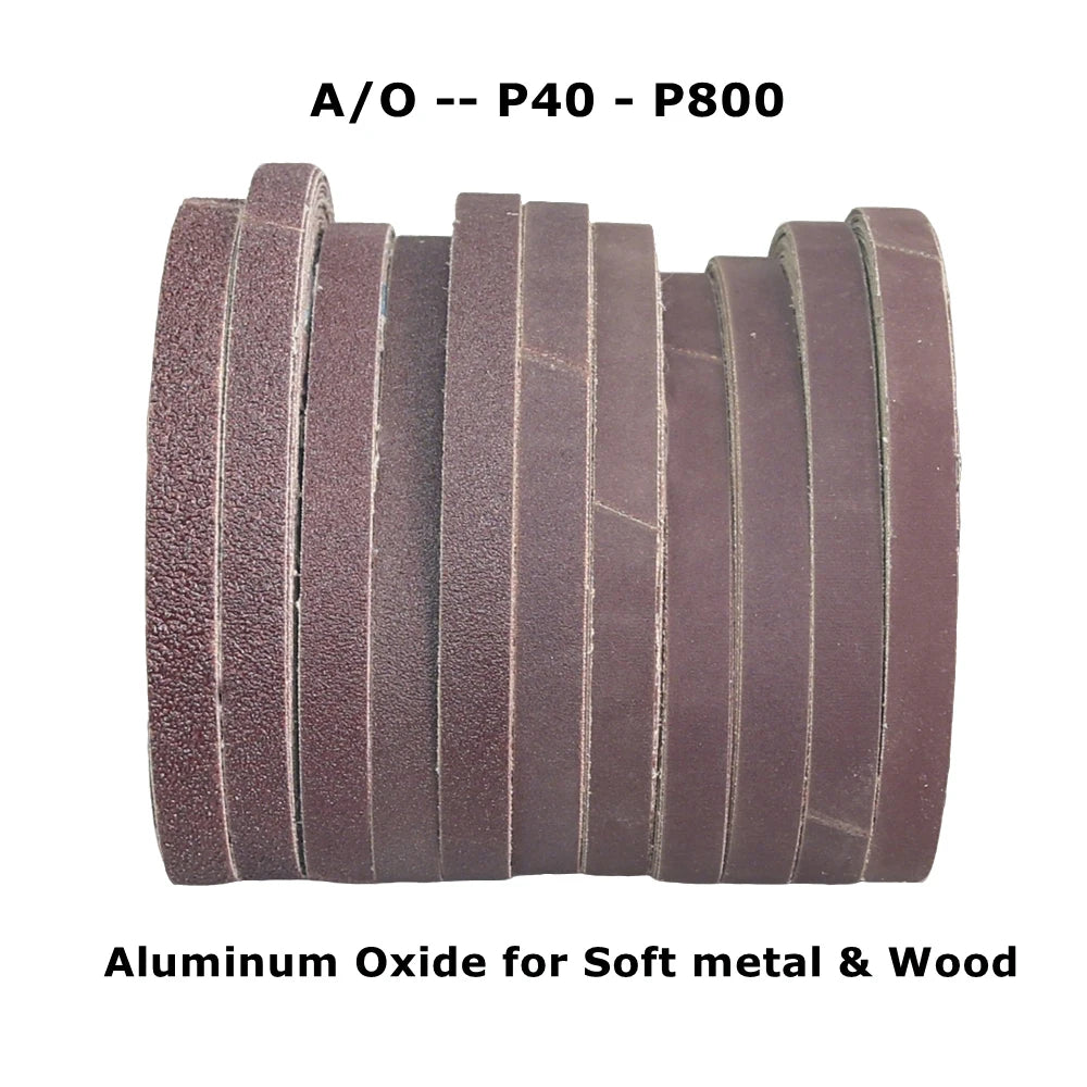 1/2 x 18" Sanding Belt 457x13mm Abrasive Grinding Belts Zirconia P40 - Aluminum Oxide P1200, A3 - A65, Non-woven Nylon Fiber