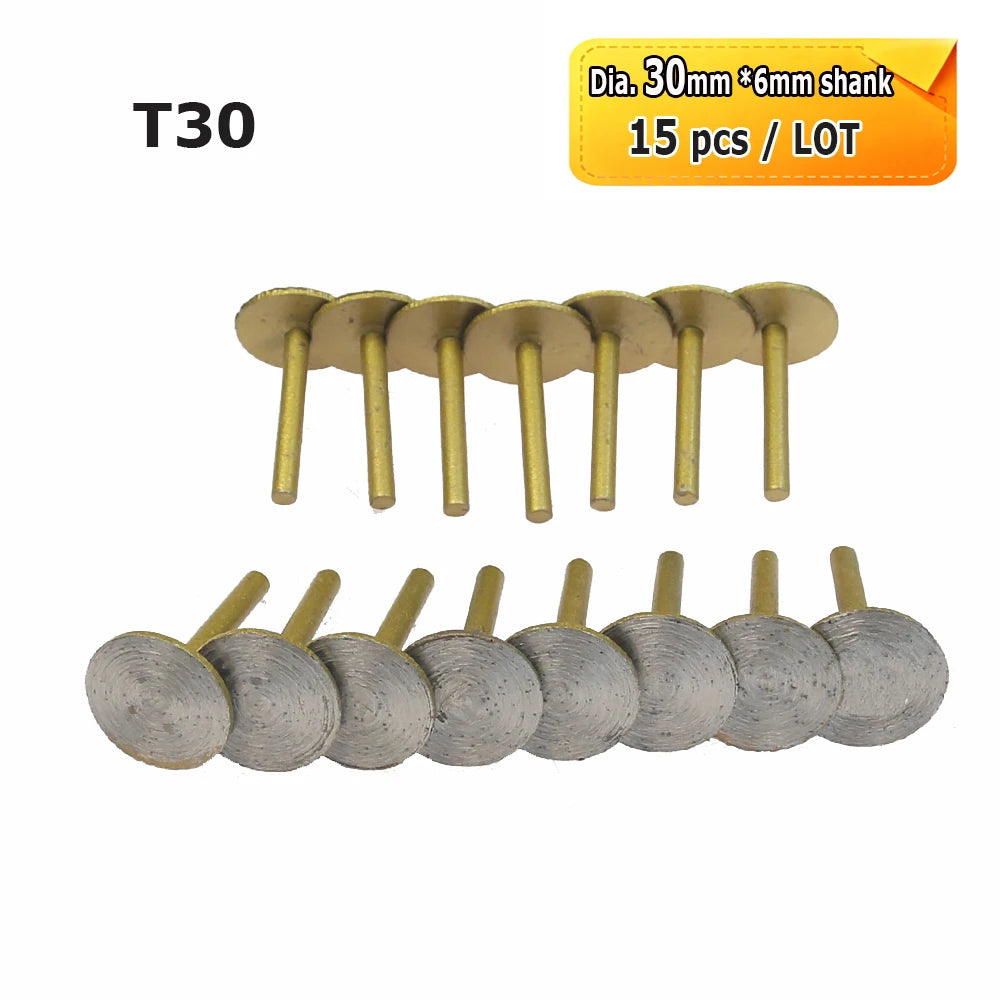 Sintered Diamond Grinding Heads 6mm Shank Mounted Bits for Stone Lettering Engraving Carving Cutting Polishing