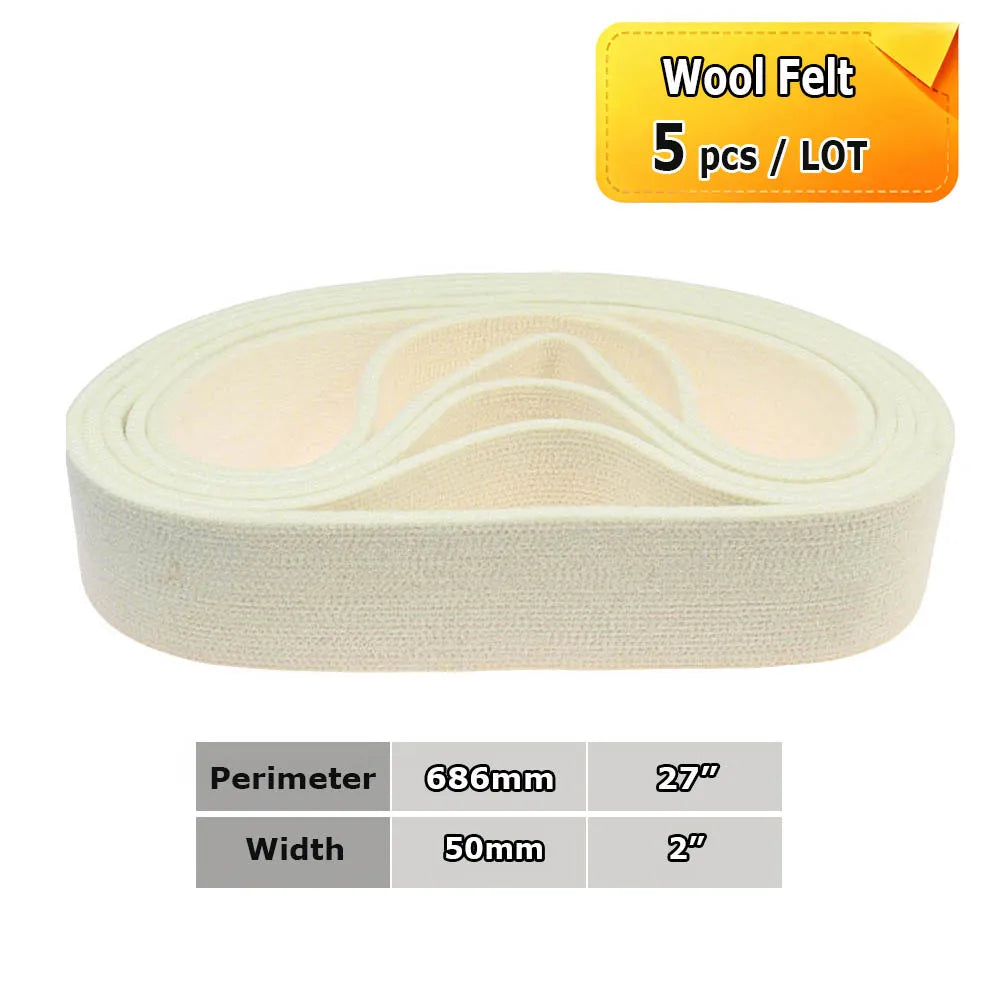 686x50mm Abrasive Polishing Belts 2"x27" Sanding Bands Trizact Non-woven Wool Felt for Precision Fine Mirror Polishing