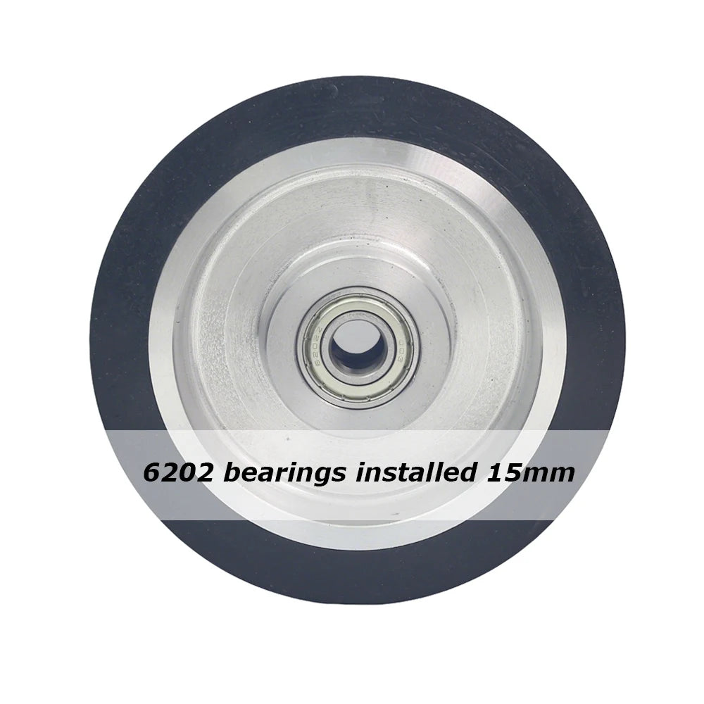 1 piece Dia.150mm*50mm Rubber Wheel Belt Grinder Contact Idler Active Wheel 6"x2" Sander Part