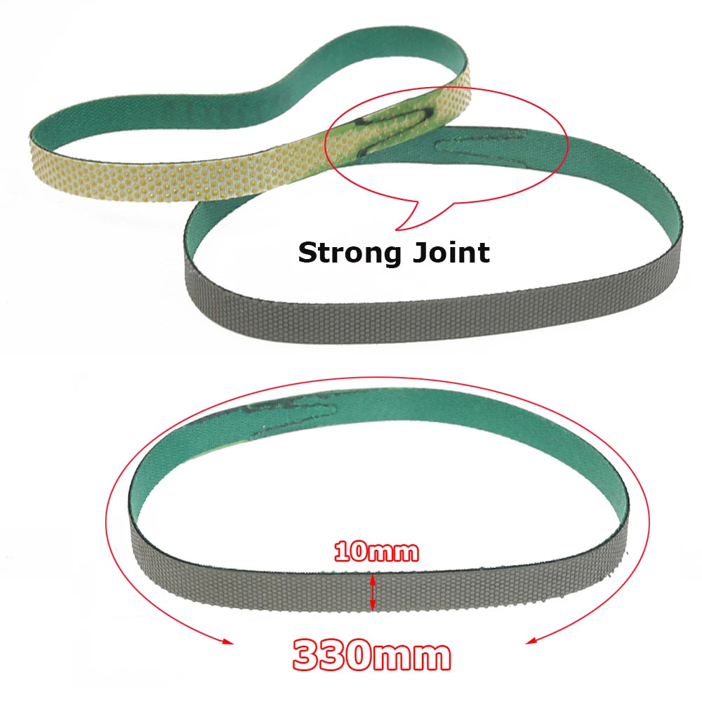 1 piece 330x10mm Electroplated Diamond Abrasive Sanding Belt for Grinding Polishing Glass Ceramics Gemstones Polysilicon