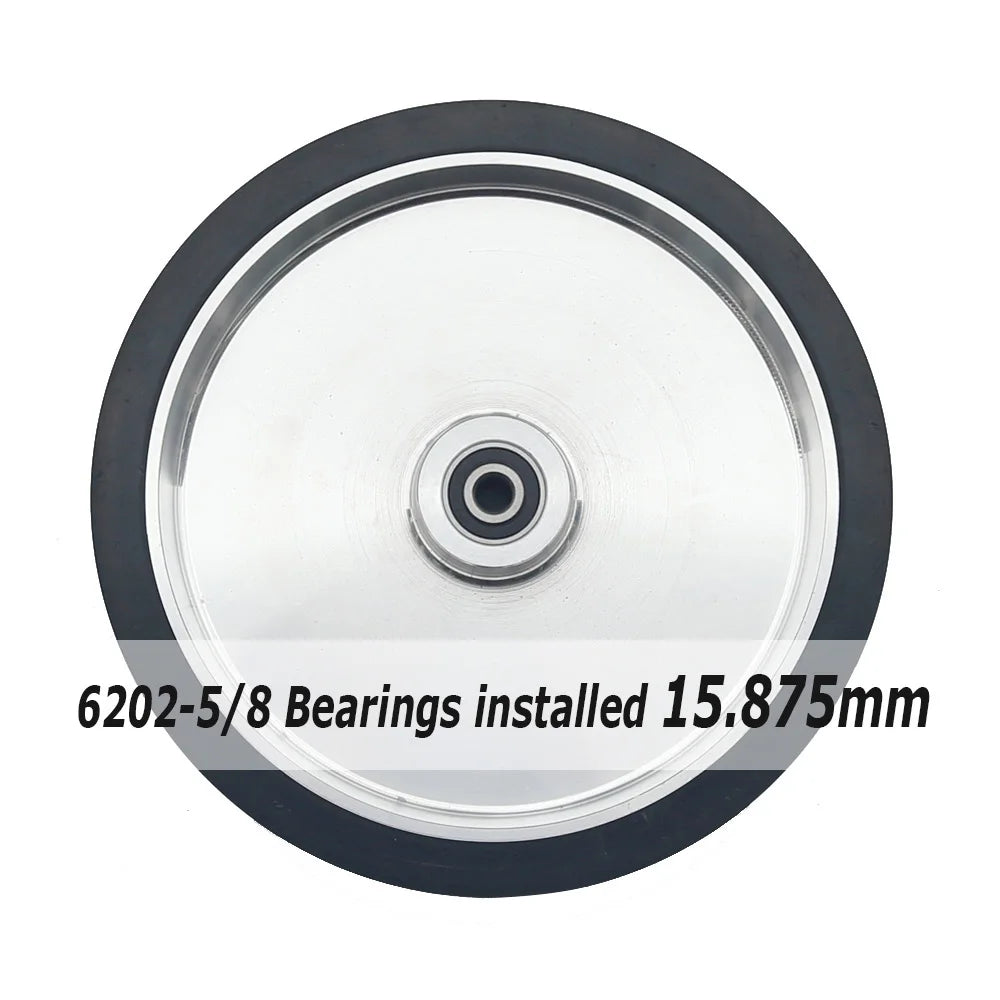 300x50mm Solid Rubber Contact Wheel 12"x2" Sanding Belt Grinder Sander Drive Idler wheel