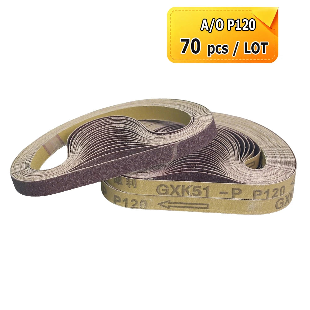 1/2 x 18" Sanding Belt 457x13mm Abrasive Grinding Belts Zirconia P40 - Aluminum Oxide P1200, A3 - A65, Non-woven Nylon Fiber