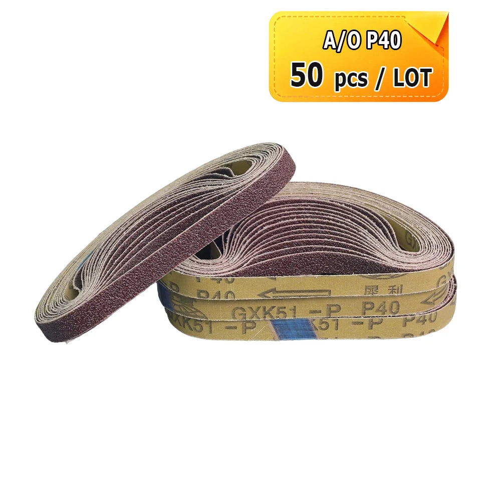 1/2 x 18" Sanding Belt 457x13mm Abrasive Grinding Belts Zirconia P40 - Aluminum Oxide P1200, A3 - A65, Non-woven Nylon Fiber