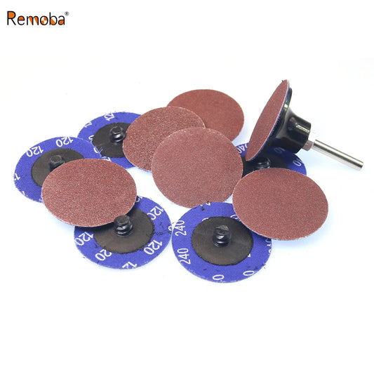 100 pcs/bag A/O Torque Sanding Discs P36-P600 for Metal Deburring Grinding Polishing Drill Die Grinder Air Polisher Tools