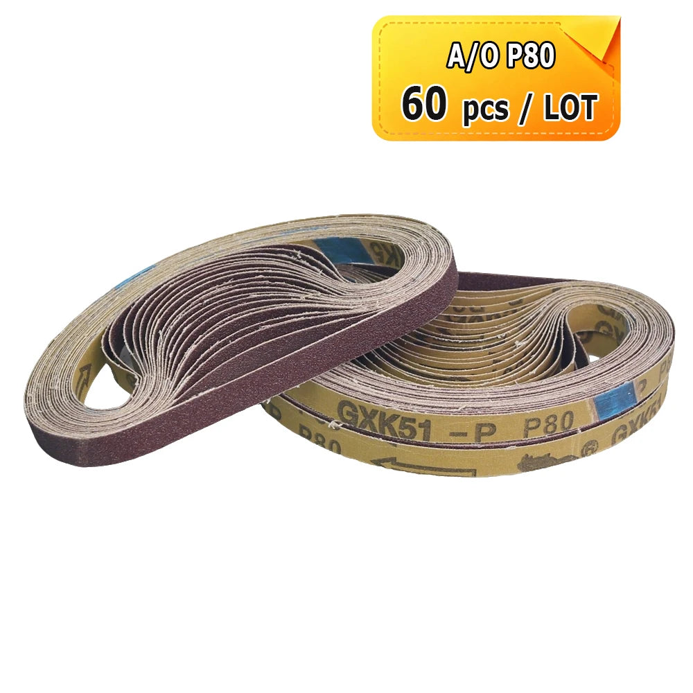1/2 x 18" Sanding Belt 457x13mm Abrasive Grinding Belts Zirconia P40 - Aluminum Oxide P1200, A3 - A65, Non-woven Nylon Fiber