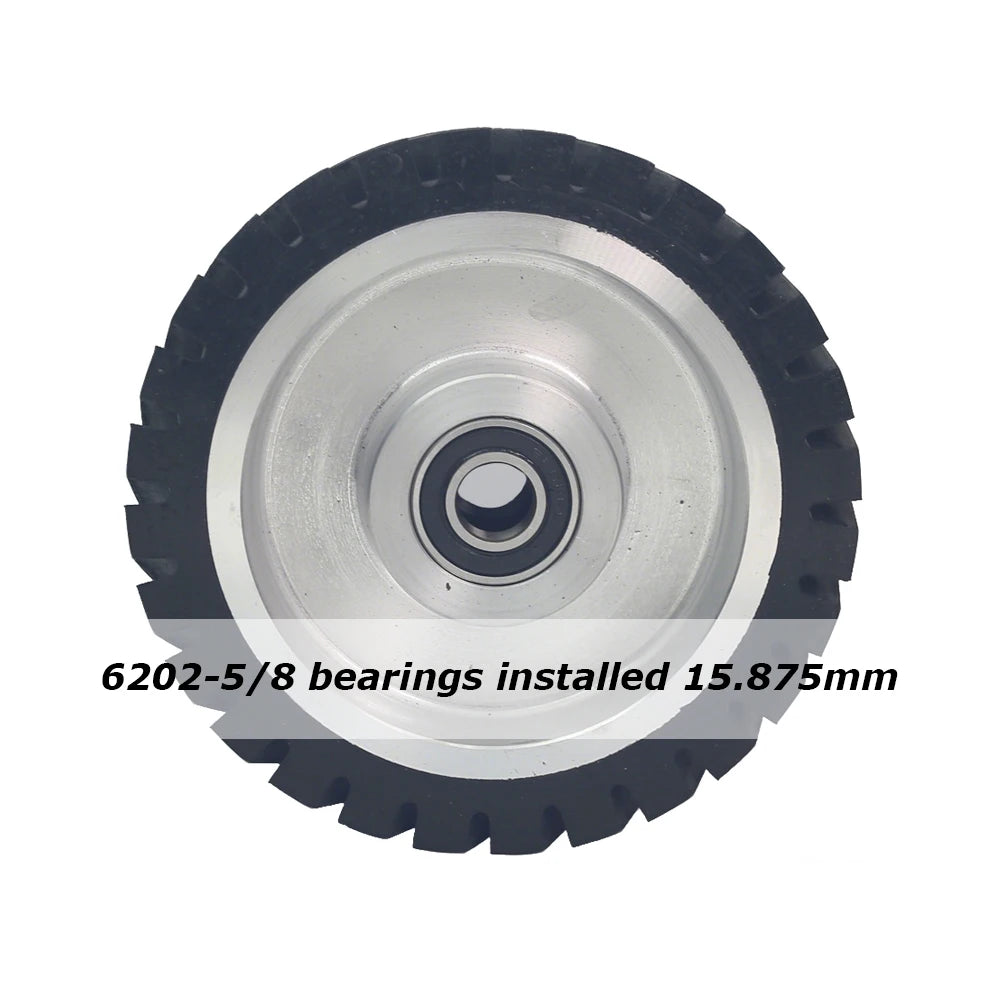 1 piece Dia.150mm*50mm Rubber Wheel Belt Grinder Contact Idler Active Wheel 6"x2" Sander Part