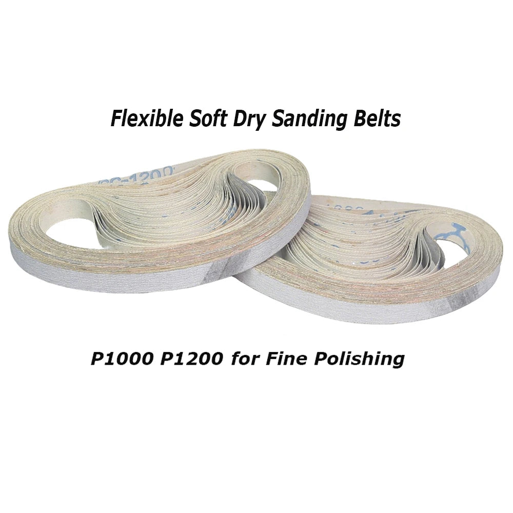 1/2 x 18" Sanding Belt 457x13mm Abrasive Grinding Belts Zirconia P40 - Aluminum Oxide P1200, A3 - A65, Non-woven Nylon Fiber