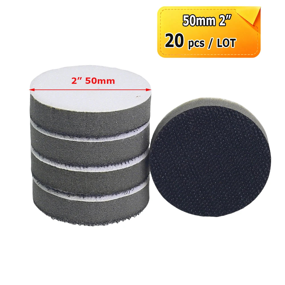 2" - 7" Sponge Cushion Buffer Back Disc for Air Sander Backing Pad
