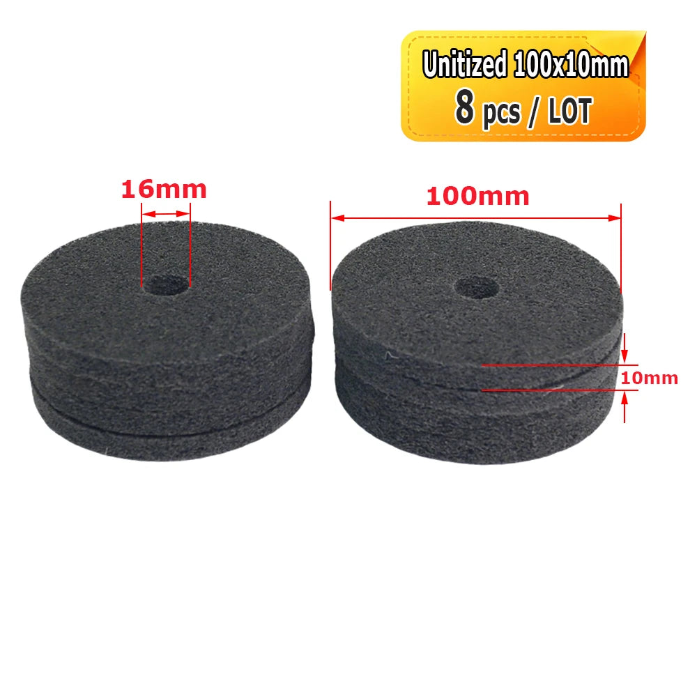 2"-5" Mini Abrasive Grinding Wheel Bench Grinder Ceramic Unitized Fiber Cotton Felt Polishing Finishing Wheel