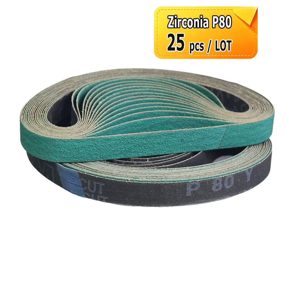 520x20mm Abrasive Sanding Belt for Air Pneumatic Belt Sander Grinder Zirconia A/O Nylon Fiber for Metal Wood Polishing Grinding