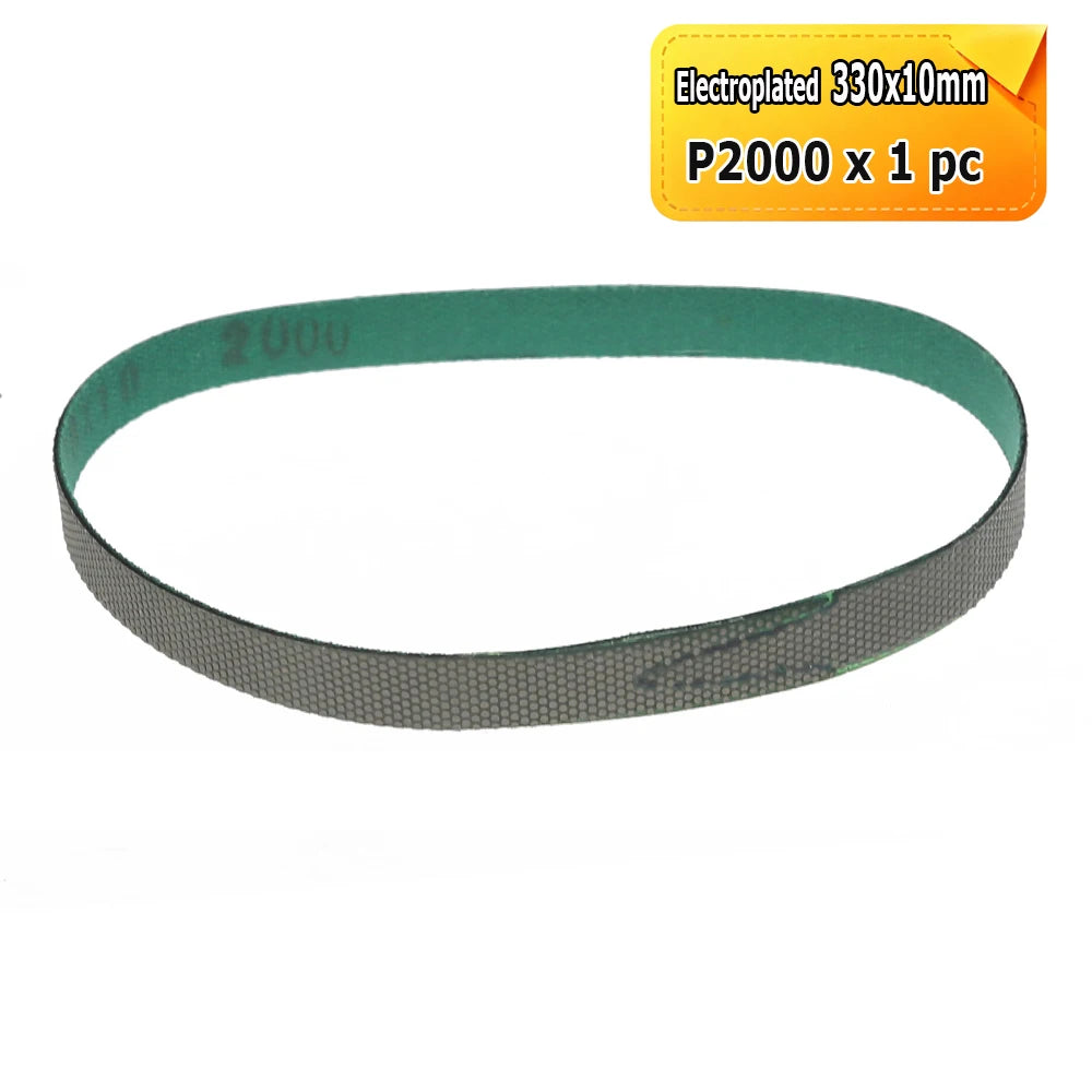 1 piece 330x10mm Electroplated Diamond Abrasive Sanding Belt for Grinding Polishing Glass Ceramics Gemstones Polysilicon